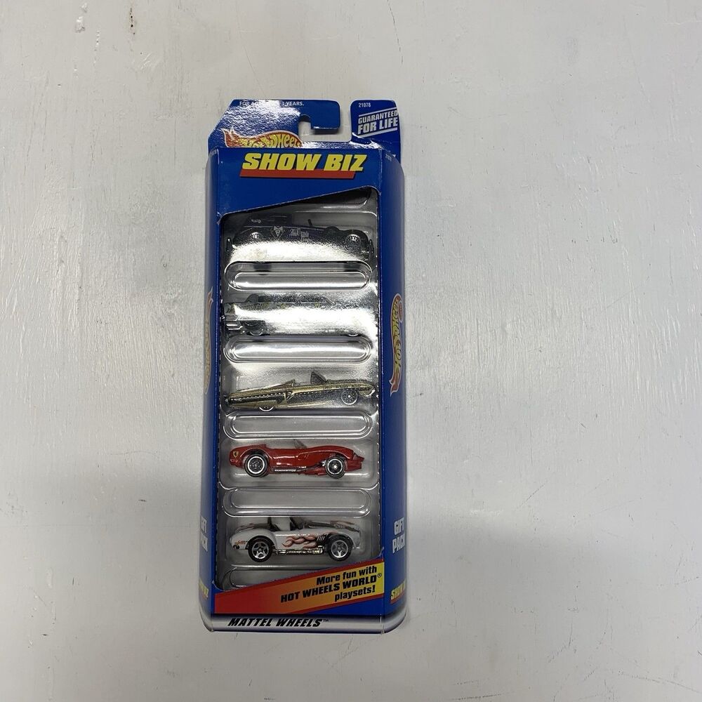 Hot Wheels 1998 Gift Pack of 5 Show Biz Ferrari 1:64 Diecast Cars New In Box